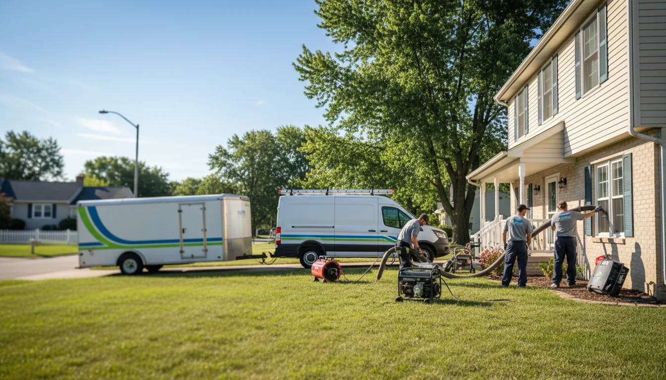Flooded Basement Restoration And Cleanup With Repair in Sheldon, IL near me